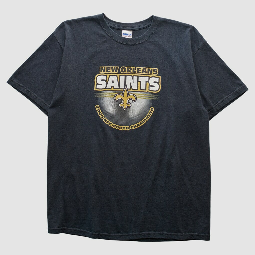 Fanatics New Orleans Saints Gildan 2009 T-shirt Black Vintage