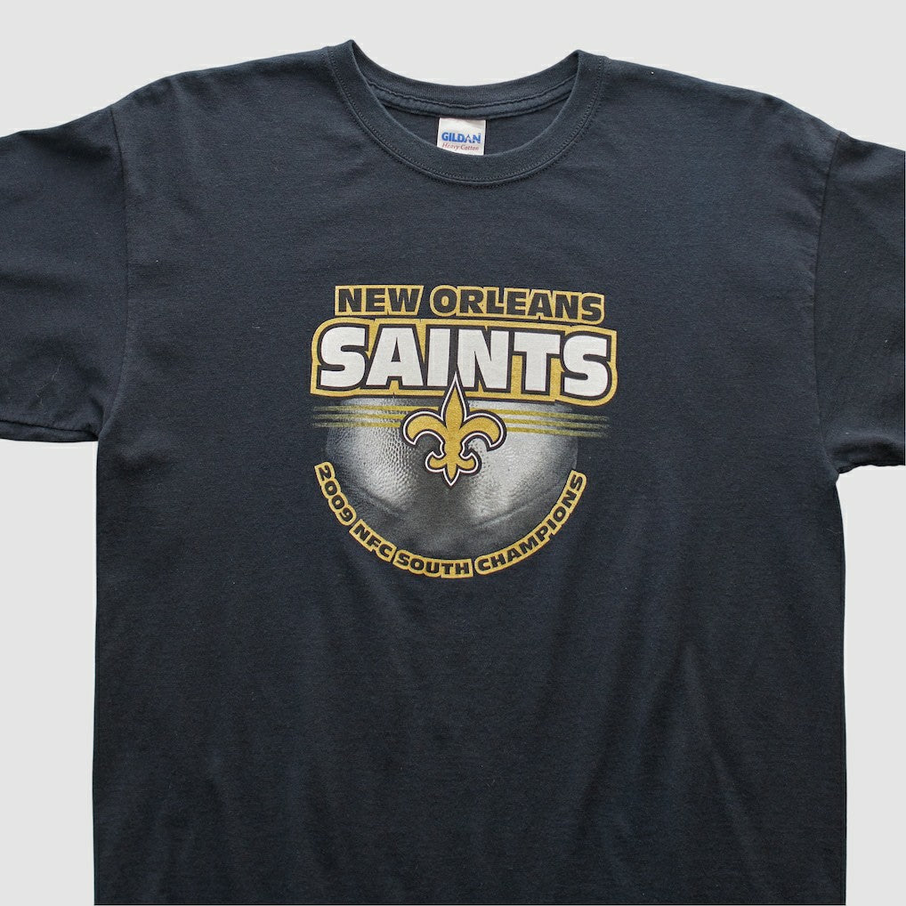 Fanatics New Orleans Saints Gildan 2009 T-shirt Black Vintage