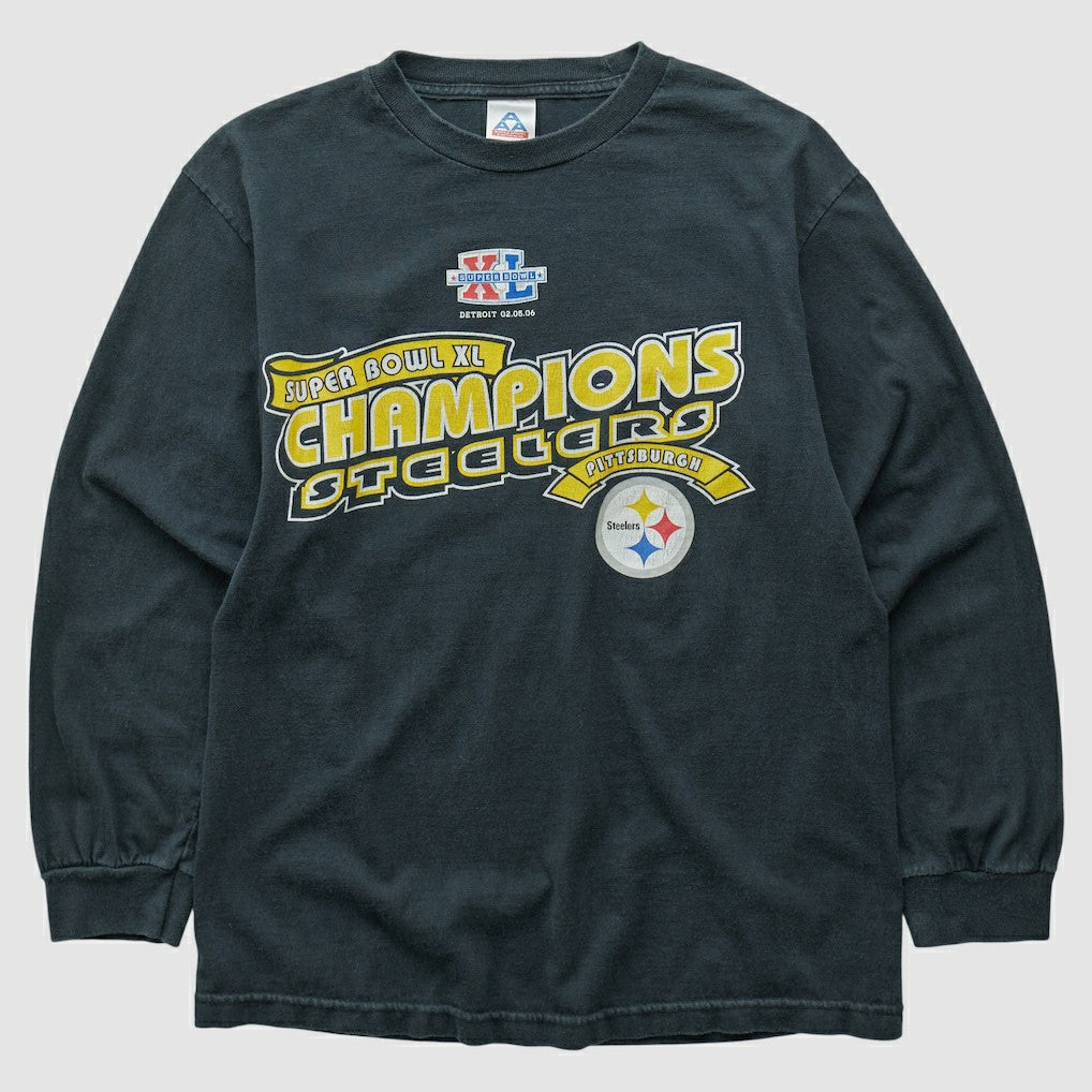 Fanatics Pittsburgh Steelers Alstyle 2006 Long Sleeve T-shirt Black Vintage