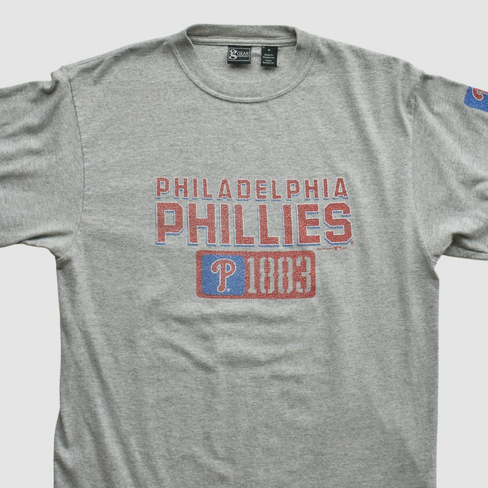 Philadelphia Phillies Gear For Sports 2000s Long Sleeve T-shirt - Heather Gray - Vintage - Fanatics Discount