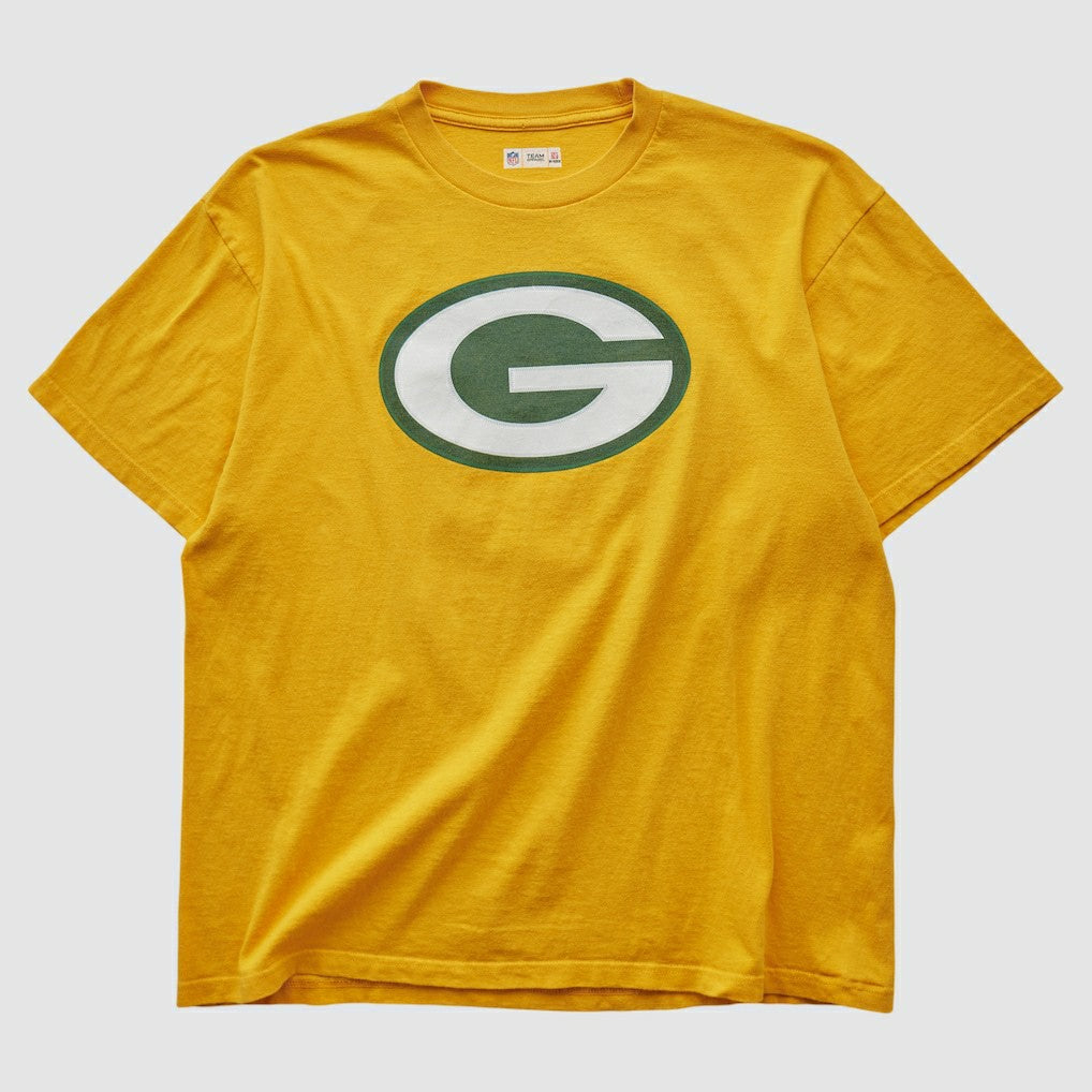Fanatics Green Bay Packers NFL 2000s T-shirt Yellow Vintage