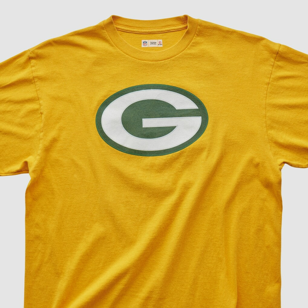 Fanatics Green Bay Packers NFL 2000s T-shirt Yellow Vintage