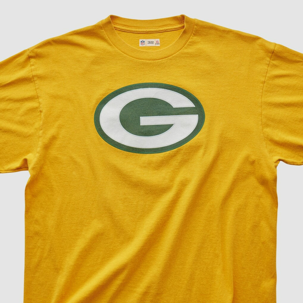 Fanatics Green Bay Packers NFL 2000s T-shirt Yellow Vintage