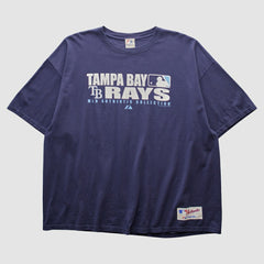 Tampa Bay Rays Majestic 2000s T-shirt - Navy - 3XVintage - Fanatics on Sale