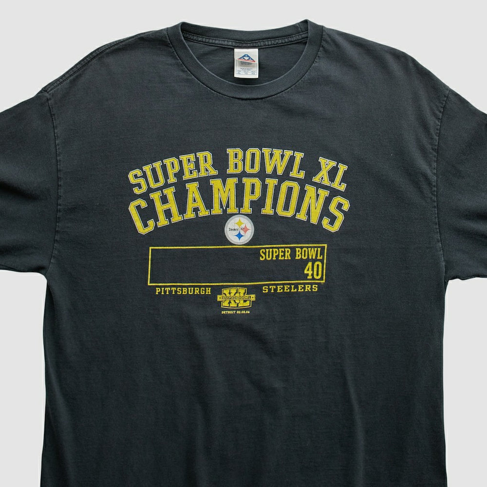 Fanatics Pittsburgh Steelers Alstyle Apparel 2006 Long Sleeve T-shirt Black Vintage