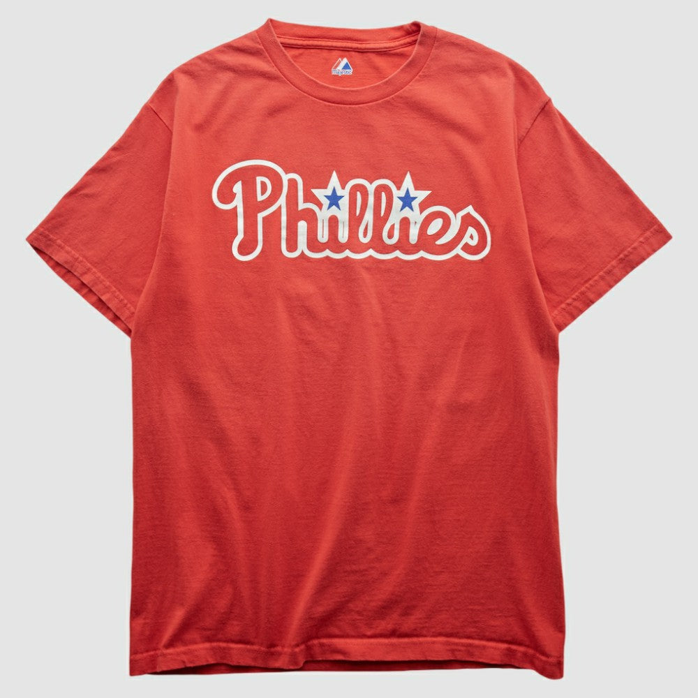 Philadelphia Phillies Majestic 2000s T-shirt - Red - Vintage - Fanatics Sale