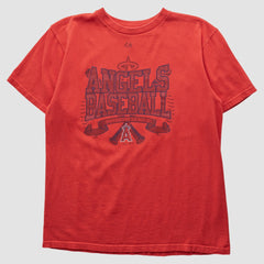 Los Angeles Angels Majestic 2000s T-shirt - Red - Vintage - Fanatics Discount