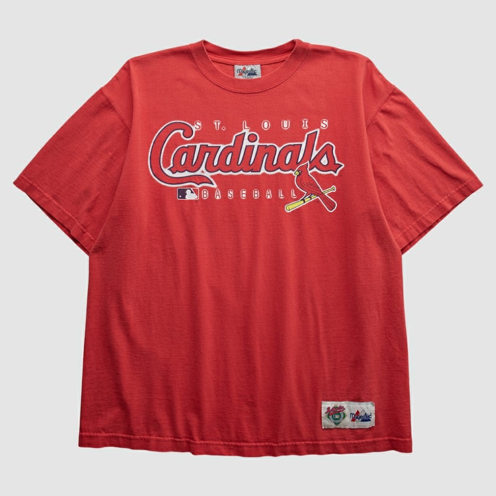 St. Louis Cardinals Majestic 2000s T-shirt - Red - Vintage - Fanatics Online