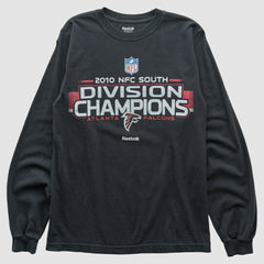 Fanatics Atlanta Falcons Reebok 2010 Long Sleeve T-shirt Black Vintage