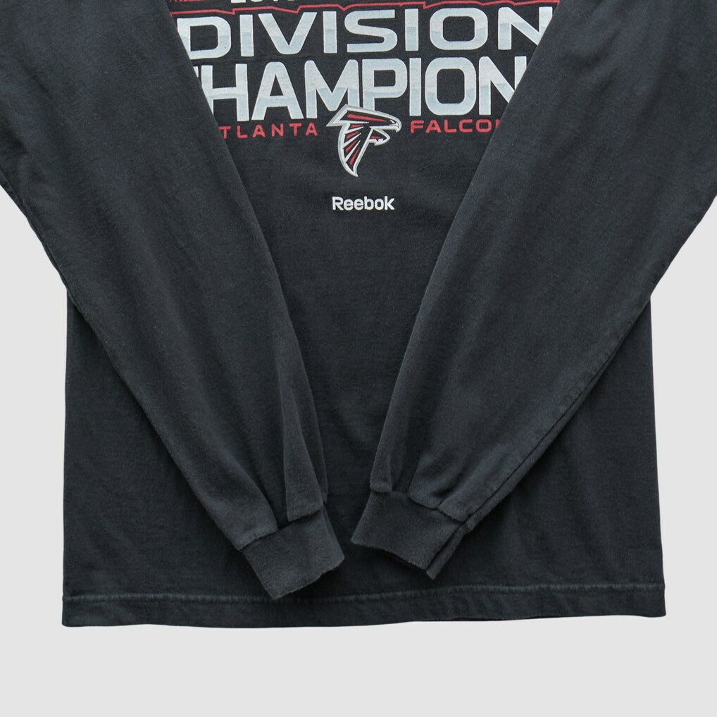 Fanatics Atlanta Falcons Reebok 2010 Long Sleeve T-shirt Black Vintage