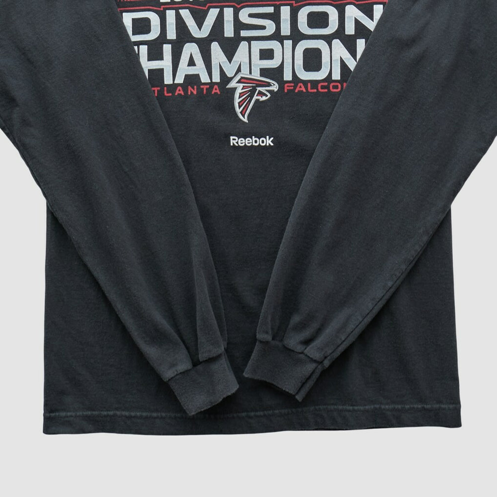 Fanatics Atlanta Falcons Reebok 2010 Long Sleeve T-shirt Black Vintage