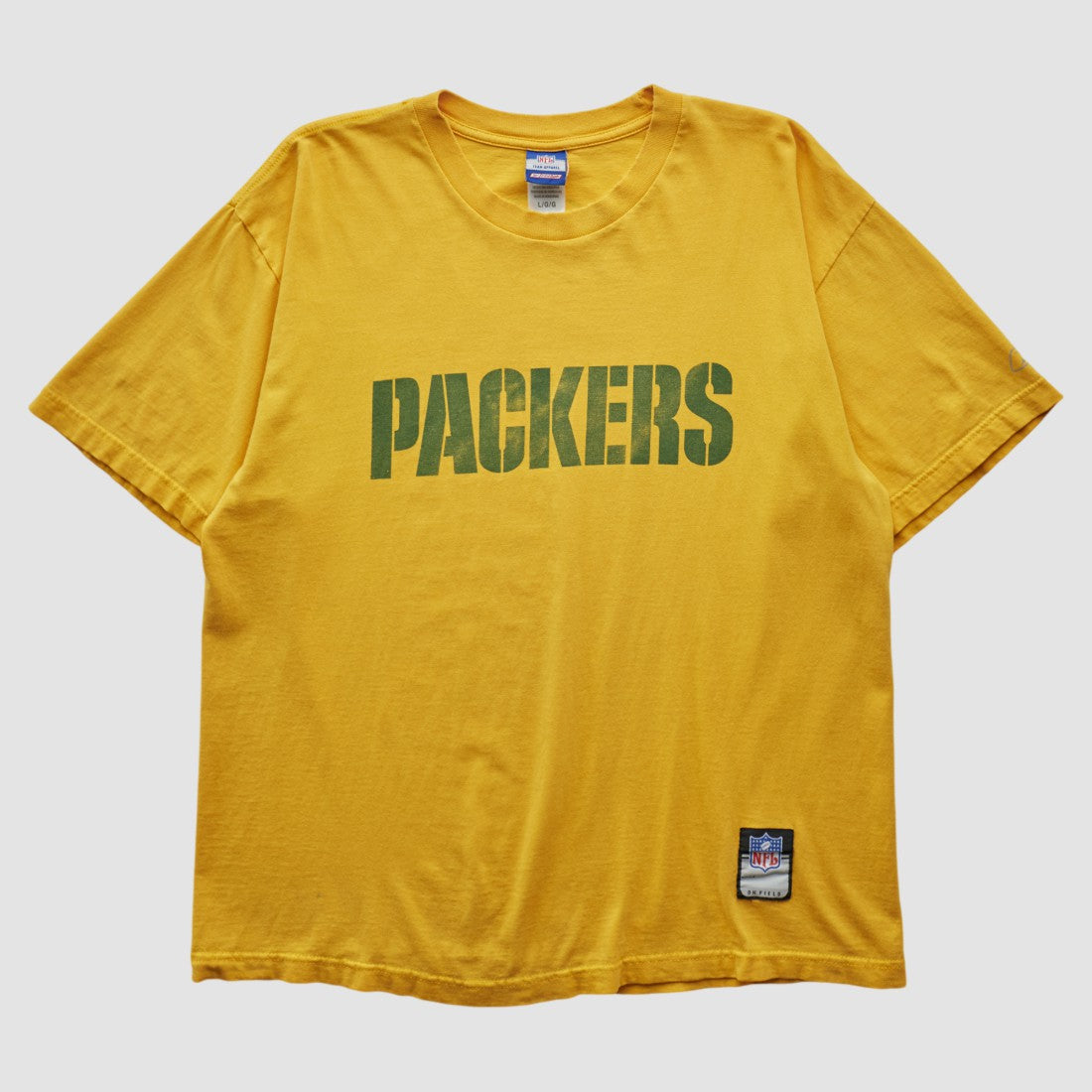 Fanatics Green Bay Packers Reebok 2000s T-shirt Yellow Vintage