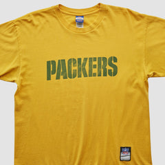 Fanatics Green Bay Packers Reebok 2000s T-shirt Yellow Vintage