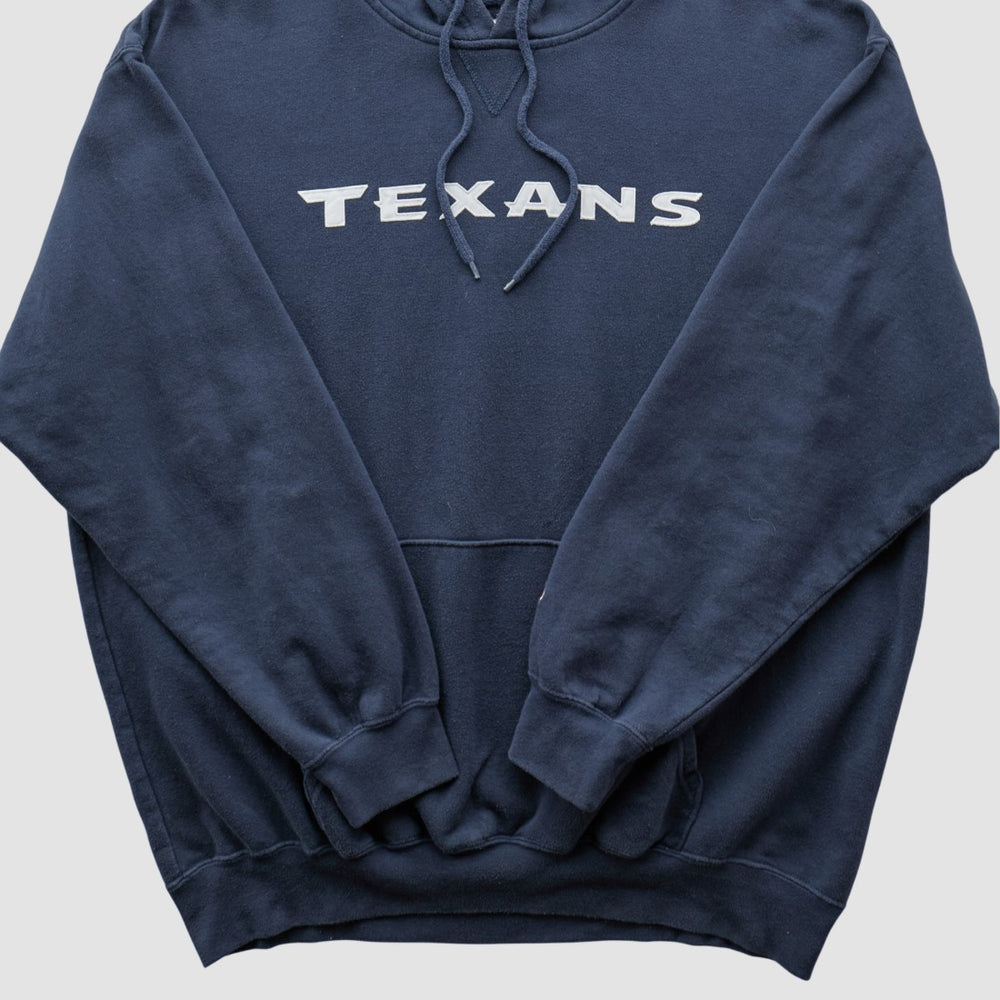 Fanatics Houston Texans NFL 2010s Hooded Pullover Sweatshirt Navy Vintage
