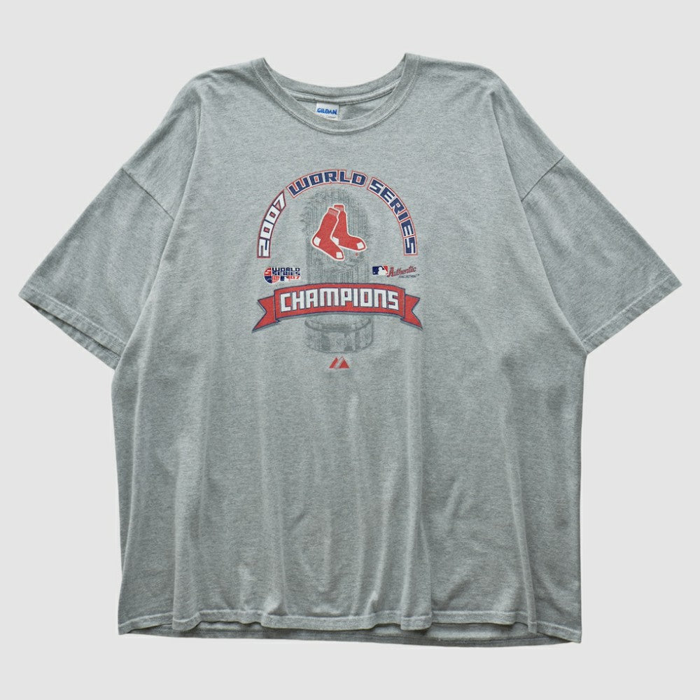 Boston Red Sox Gildan 2007 T-shirt - Heather Gray - 3XVintage - Fanatics Online