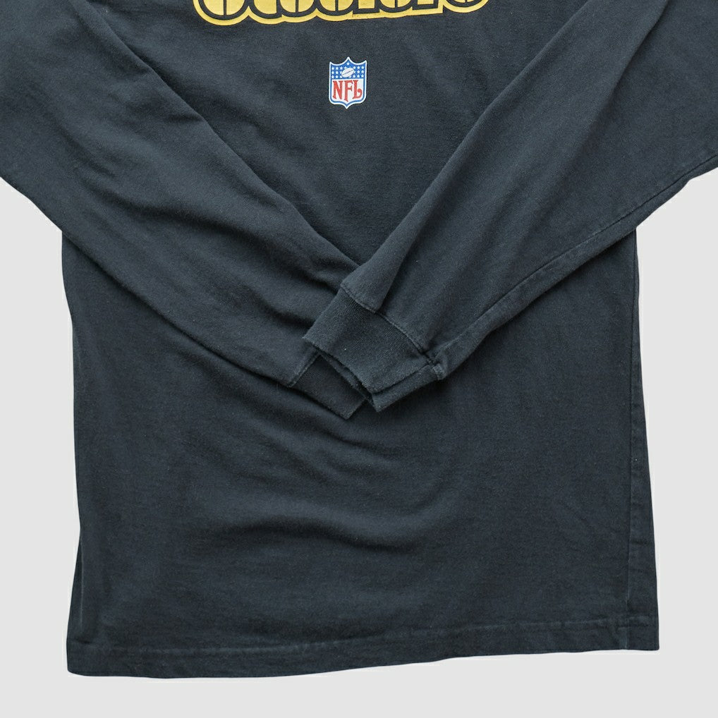 Fanatics Pittsburgh Steelers Reebok 2000s Long Sleeve T-shirt Black Vintage