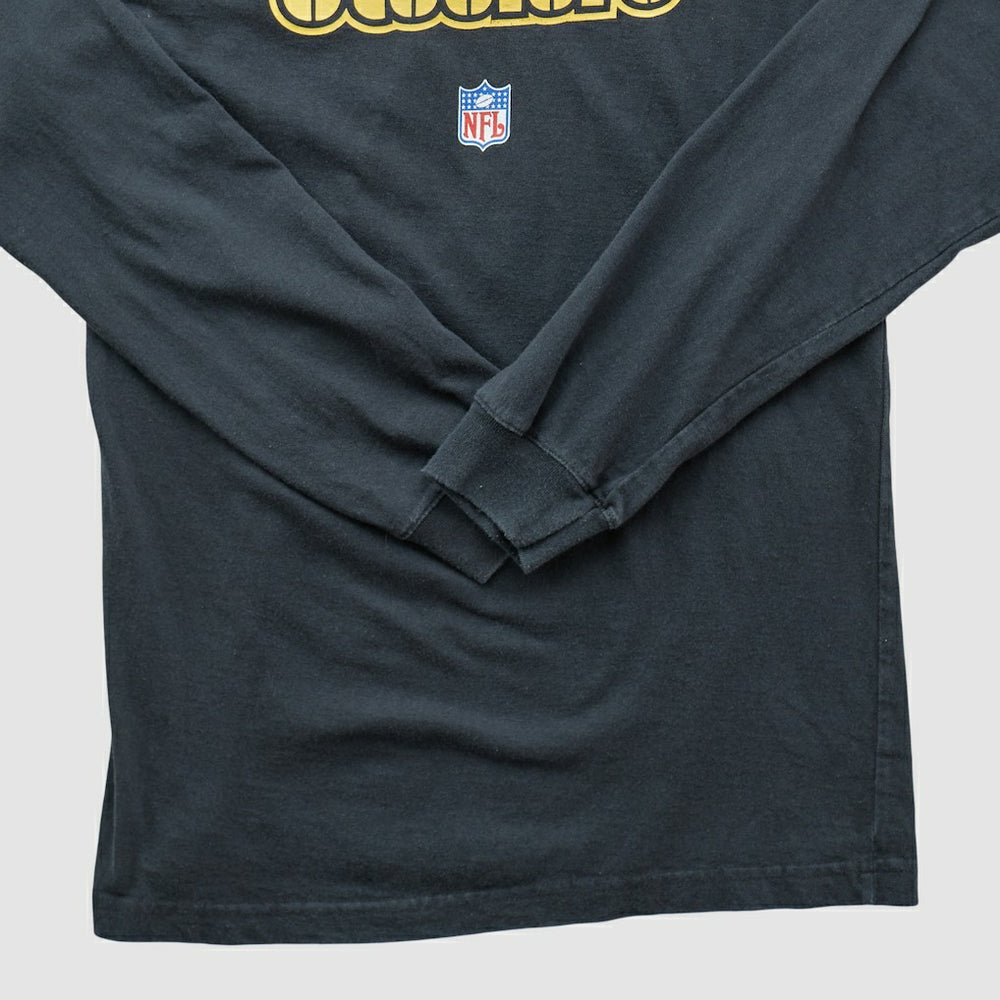 Fanatics Pittsburgh Steelers Reebok 2000s Long Sleeve T-shirt Black Vintage