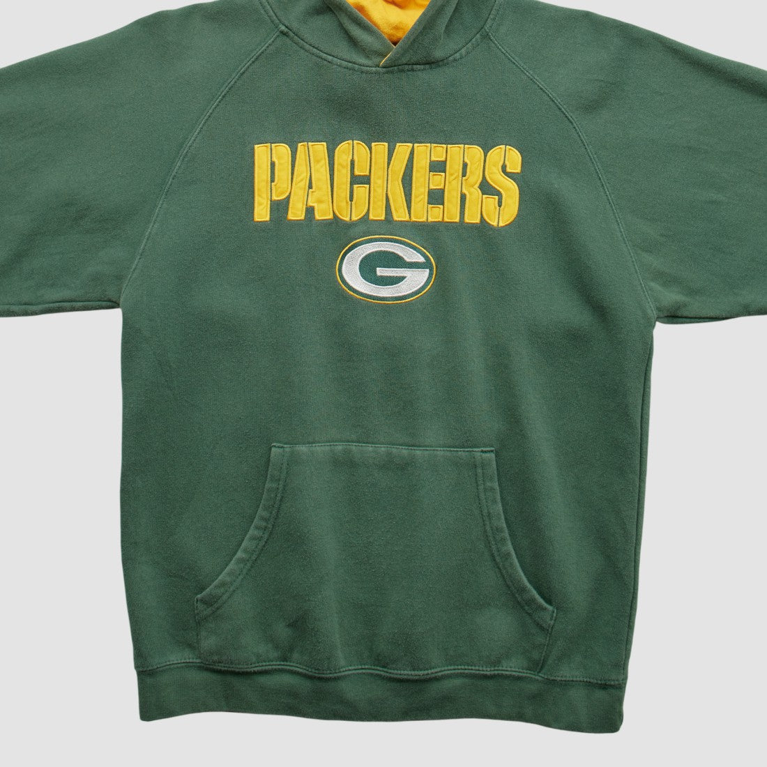 Fanatics Green Bay Packers Reebok 2000s Hooded Pullover Sweatshirt Green Vintage