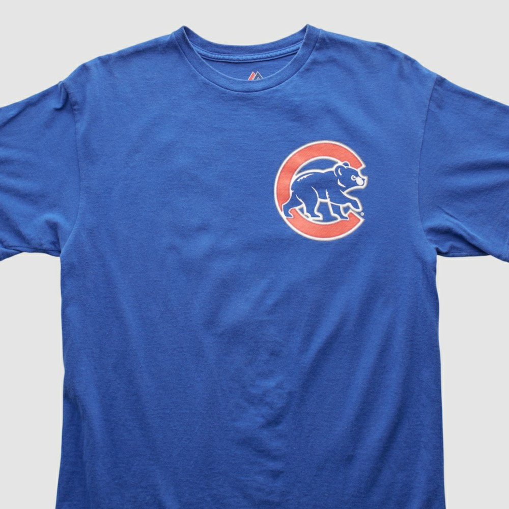 Chicago Cubs Majestic 2015 T-shirt - Blue - Vintage - Fanatics Discount