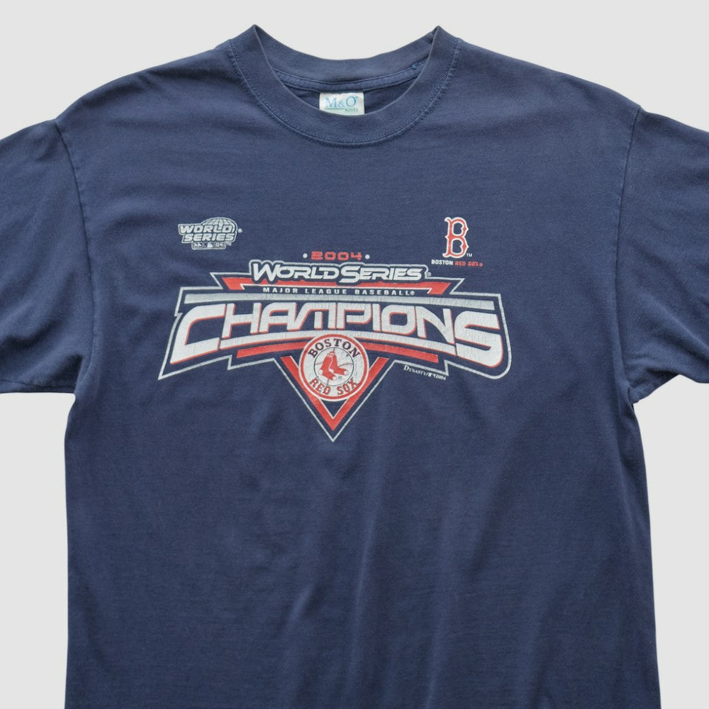 Boston Red Sox M&O Knits 2004 T-shirt - Navy - Vintage - Fanatics Online