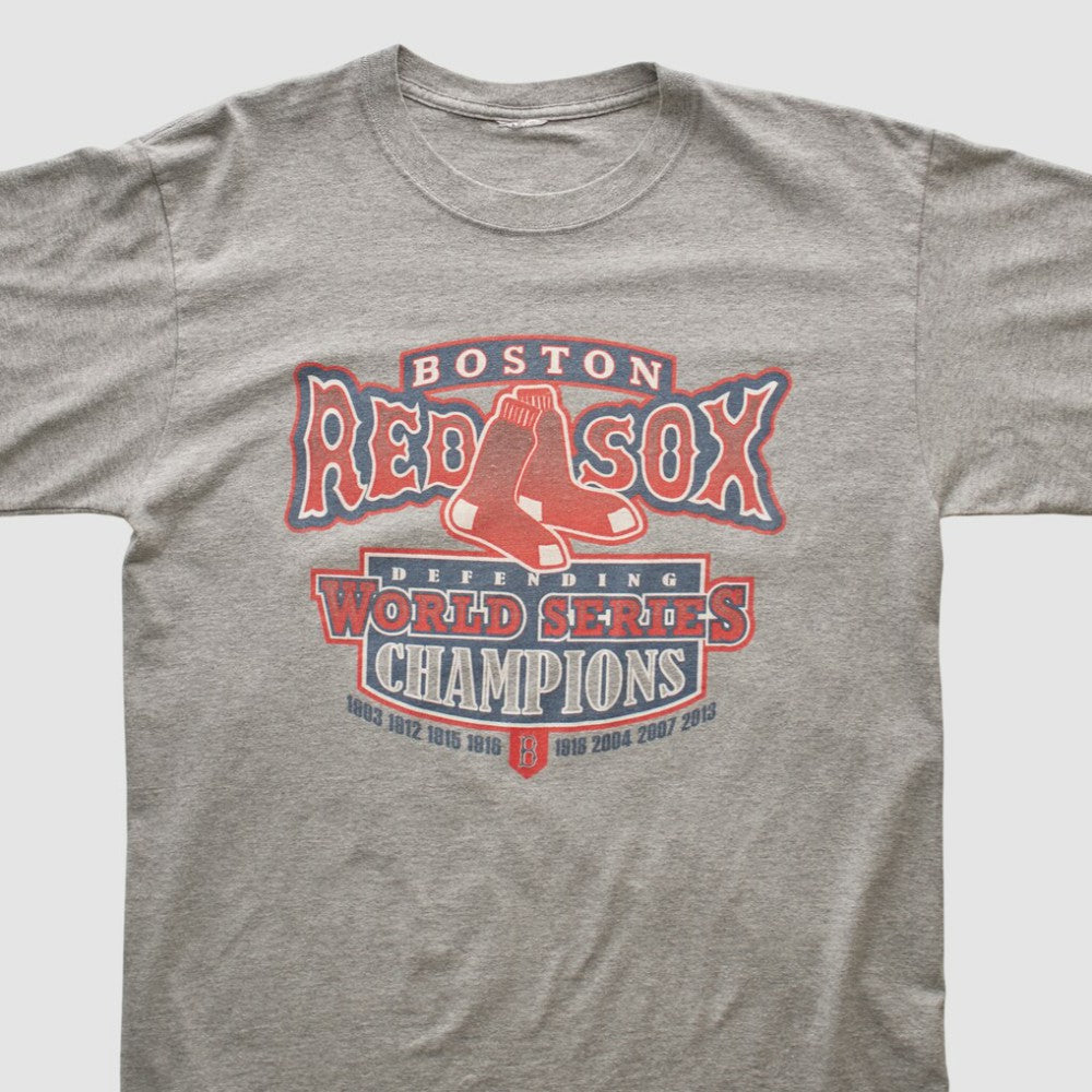 Boston Red Sox 2013 Long Sleeve T-shirt - Heather Gray - Vintage - Fanatics Online