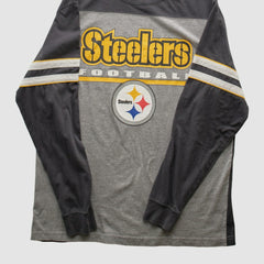 Fanatics Pittsburgh Steelers NFL 2010s Long Sleeve T-shirt Heather Gray Vintage