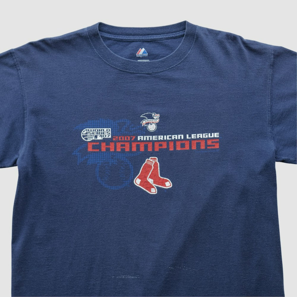 Boston Red Sox Majestic 2007 T-shirt - Navy - Vintage - Fanatics Sale