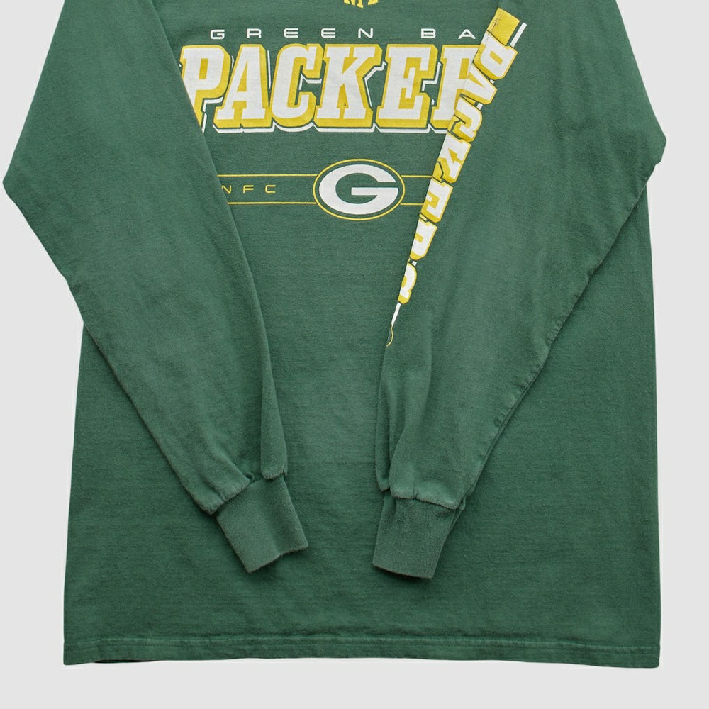 Fanatics Green Bay Packers Team Edition Apparel 2000s Long Sleeve T-shirt Green Vintage