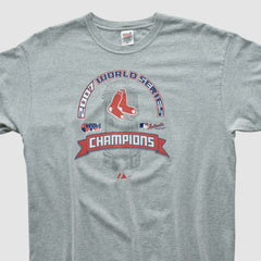 Boston Red Sox Anvil 2007 T-shirt - Heather Gray - Vintage - Fanatics on Sale