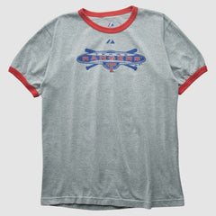 Texas Rangers Majestic 2010 T-shirt - Heather Gray - Vintage - Fanatics Discount