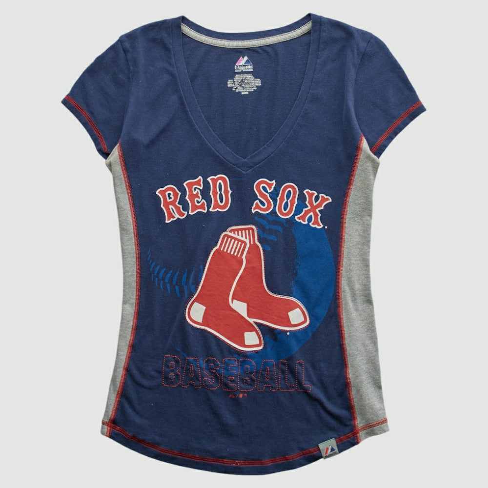 Boston Red Sox Majestic 2010s T-shirt - Navy - Vintage - Fanatics Lifestyle
