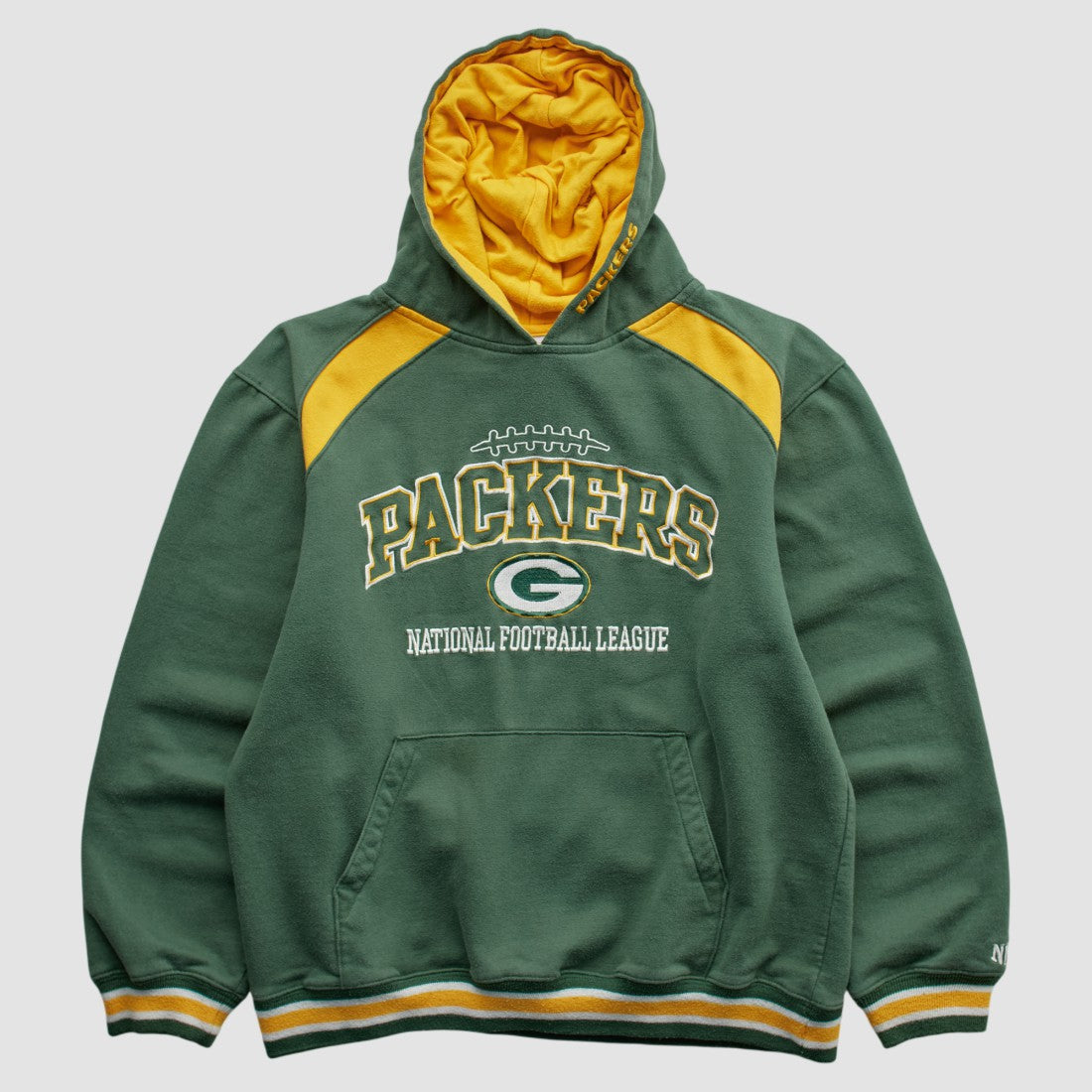 Fanatics Green Bay Packers NFL 2000s Hooded Pullover Sweatshirt Green Vintage