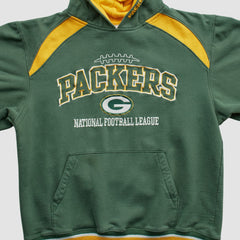 Fanatics Green Bay Packers NFL 2000s Hooded Pullover Sweatshirt Green Vintage