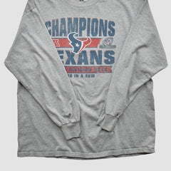 Fanatics Houston Texans Team Edition Apparel 2012 Long Sleeve T-shirt Heather Gray Vintage