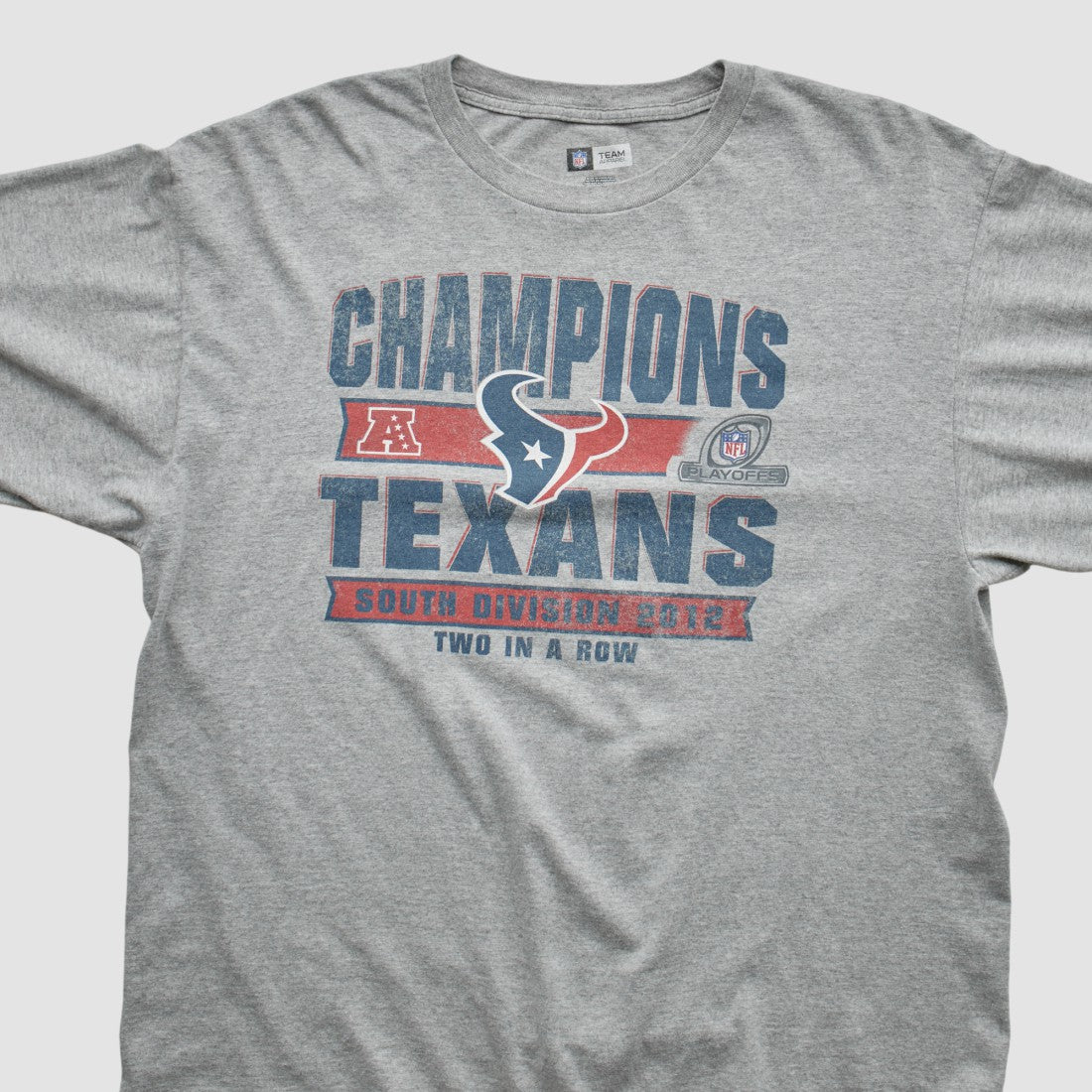 Fanatics Houston Texans Team Edition Apparel 2012 Long Sleeve T-shirt Heather Gray Vintage