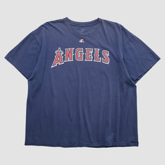 Los Angeles Angels Majestic 2000s T-shirt - Navy - Vintage - Fanatics Discount