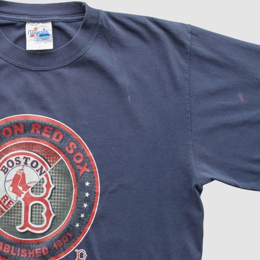 Boston Red Sox Majestic 2000s T-shirt - Navy - Vintage - Fanatics Sale