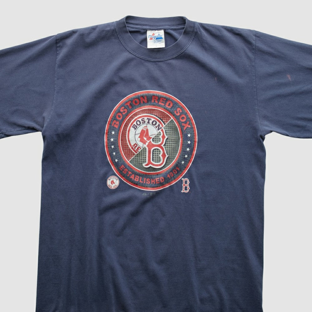 Boston Red Sox Majestic 2000s T-shirt - Navy - Vintage - Fanatics Sale