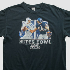 Fanatics Superbowl XLII Anvil 2008 T-shirt Black Vintage