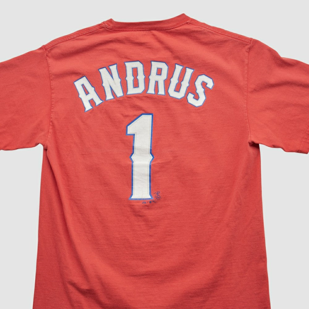 Texas Rangers Majestic 2000s T-shirt - Red - Vintage - Fanatics Online