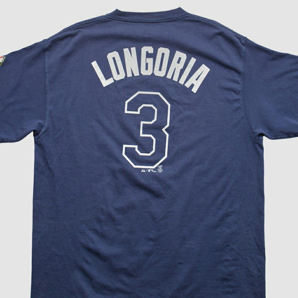 Tampa Bay Rays Majestic 2008 T-shirt - Navy - Vintage - Fanatics Sale