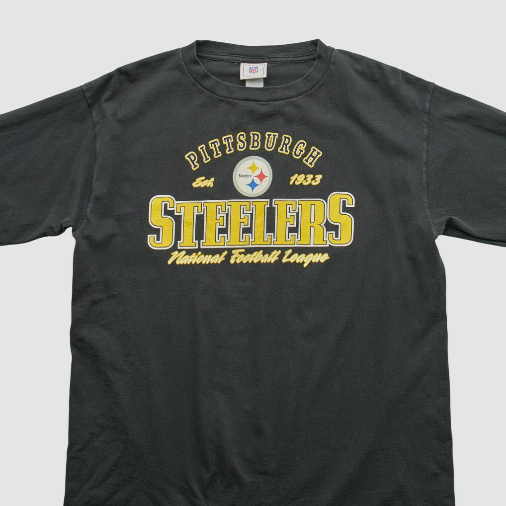Fanatics Pittsburgh Steelers NFL 2000s Long Sleeve T-shirt Black Vintage