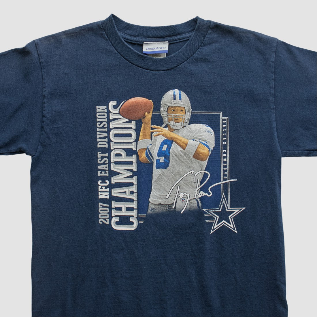Fanatics Dallas Cowboys Reebok 2007 T-shirt Navy Yth L Real Vintage
