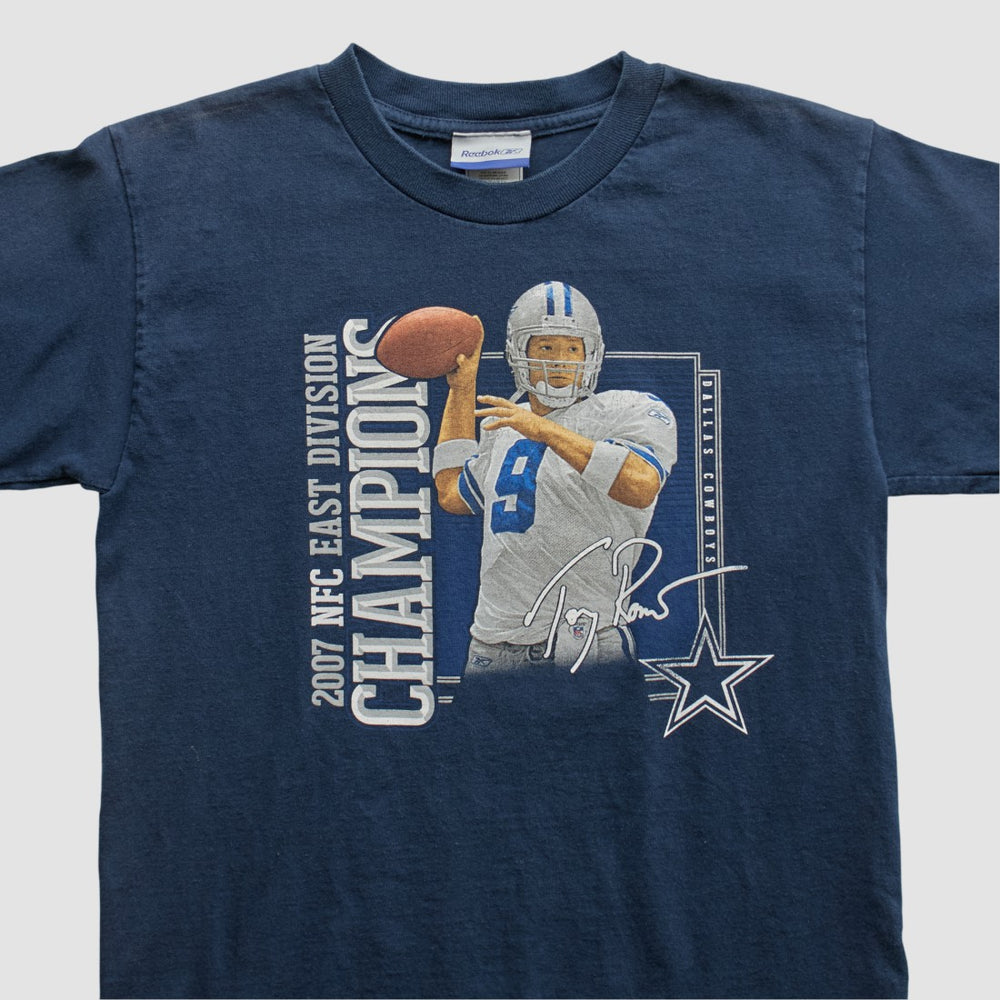 Fanatics Dallas Cowboys Reebok 2007 T-shirt Navy Yth L Real Vintage