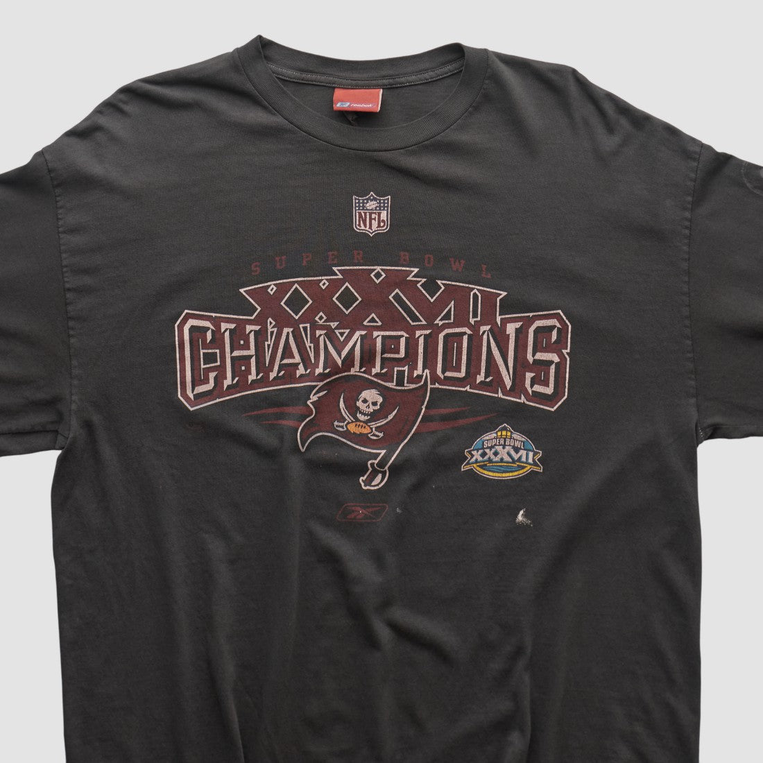 Fanatics Tampa Bay Buccaneers Reebok 2003 Long Sleeve T-shirt Black Vintage