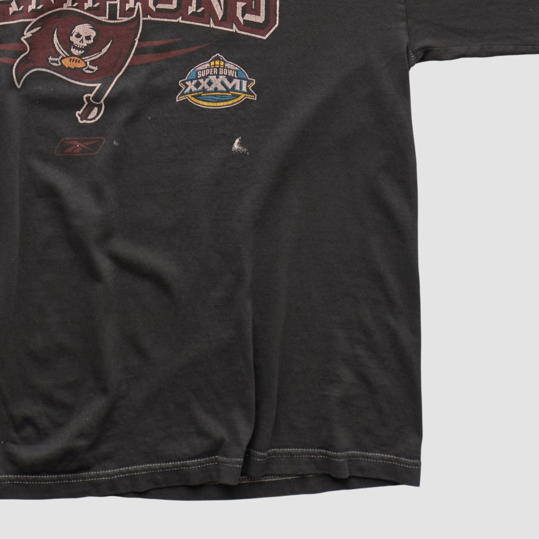 Fanatics Tampa Bay Buccaneers Reebok 2003 Long Sleeve T-shirt Black Vintage