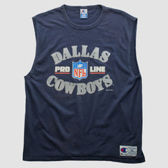 Fanatics Dallas Cowboys Champion 90s Tank Navy Vintage