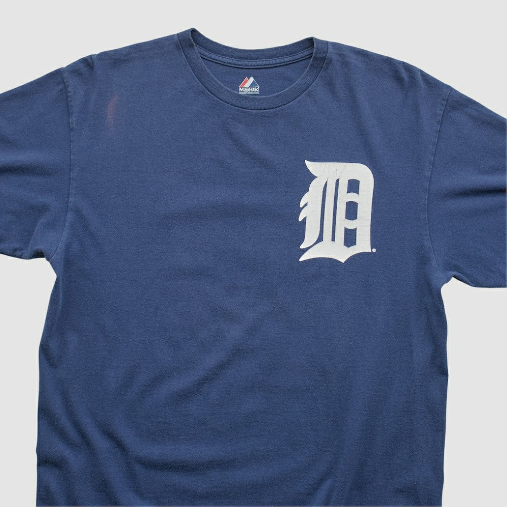Detroit Tigers Majestic 2000s T-shirt - Navy - Vintage - Fanatics Sale