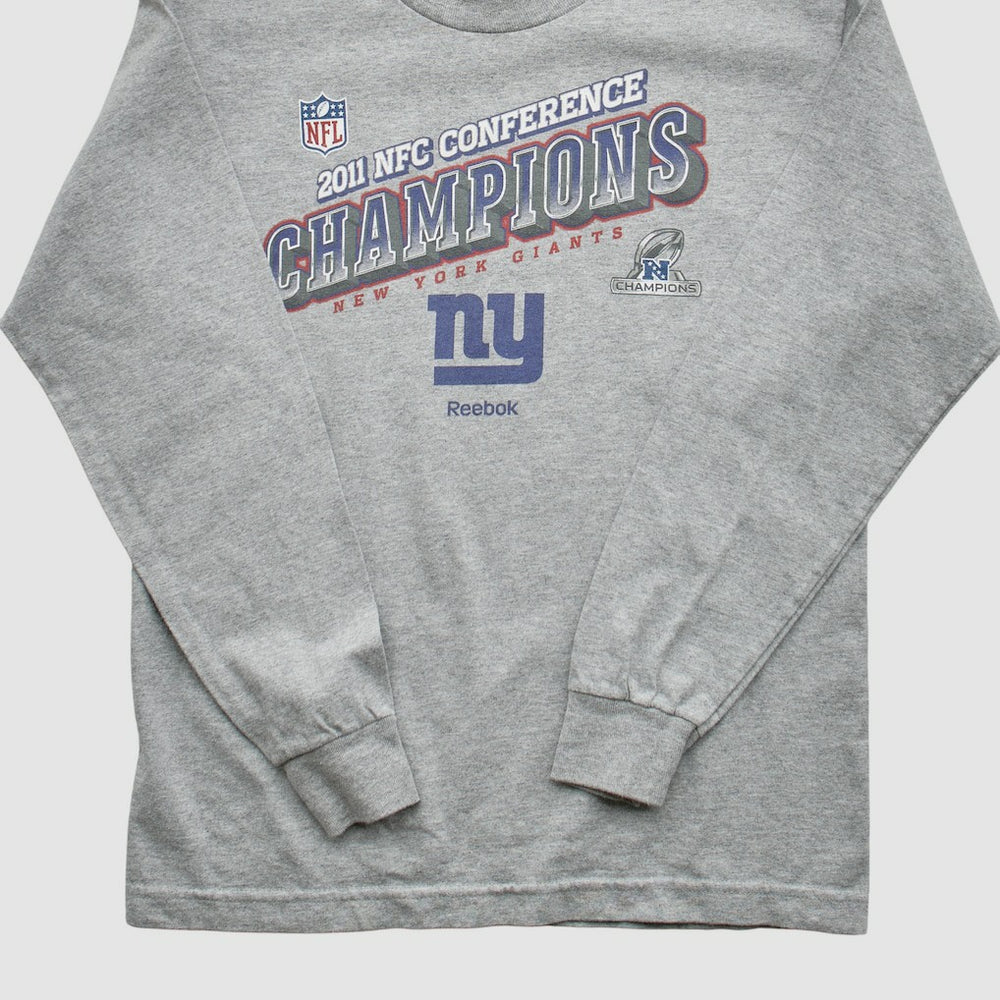 Fanatics New York Giants Reebok 2011 Pullover Sweatshirt Heather Gray Vintage