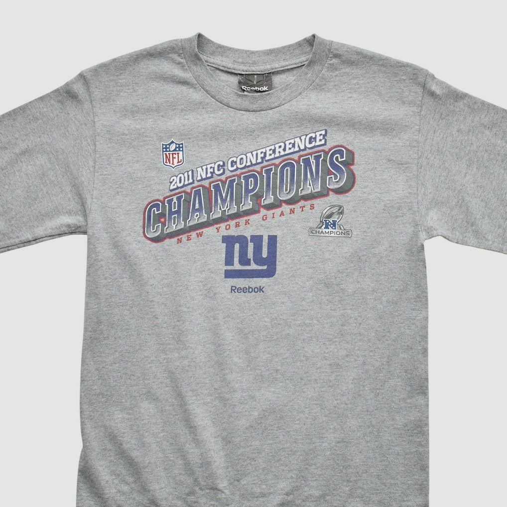 Fanatics New York Giants Reebok 2011 Pullover Sweatshirt Heather Gray Vintage